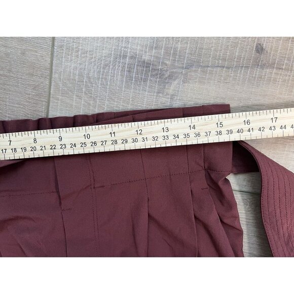 Athleta Skyline Pant II Paperbag Belted Trouser Sz 6 Cognac Brown Career Casual - Picture 11 of 12